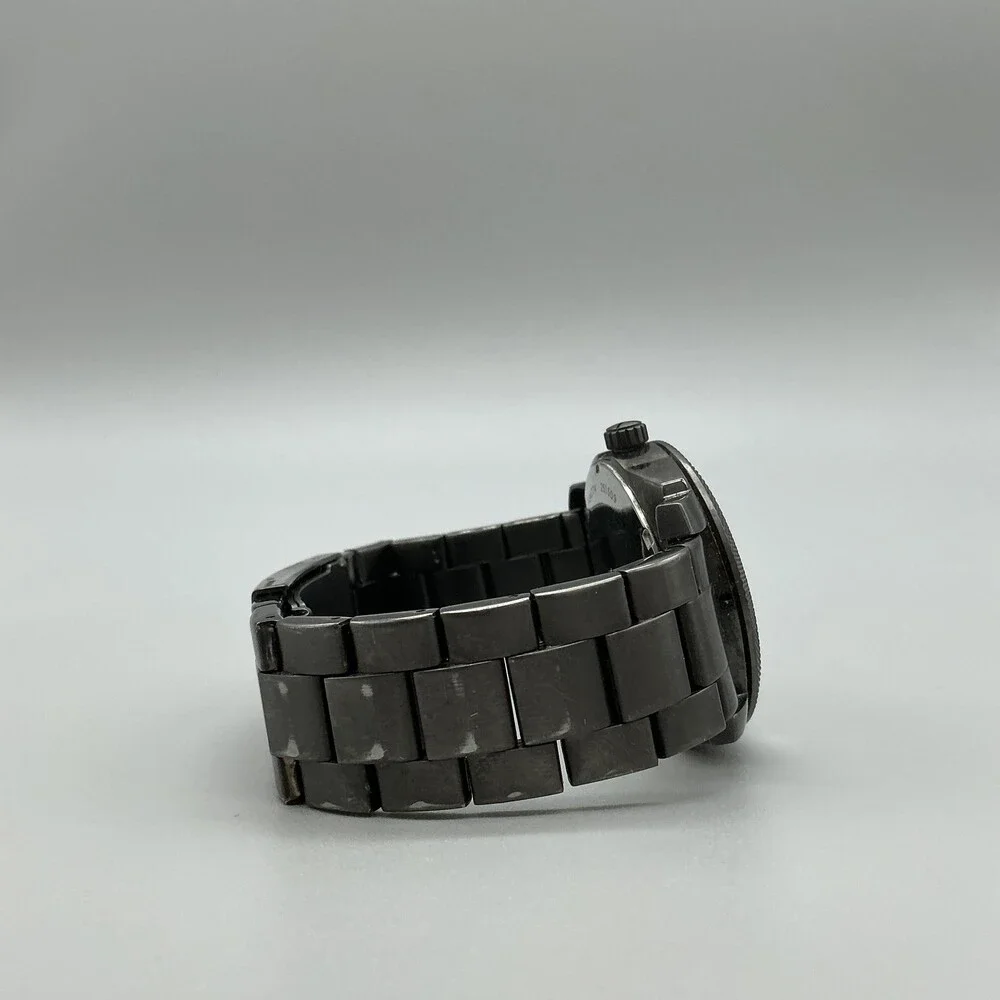 Fossil Machine FS4774 Mens Watch 42mm Stainless Bracelet 50M New Battery 6.5